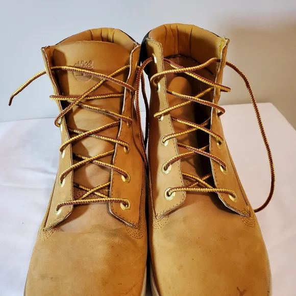 TIMBERLAND Women's Tan Nubuck Leather Work Boot Size 11 - Picture 5 of 14